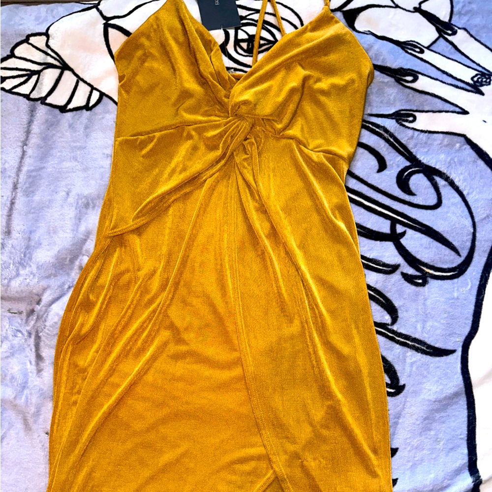 Gold dress